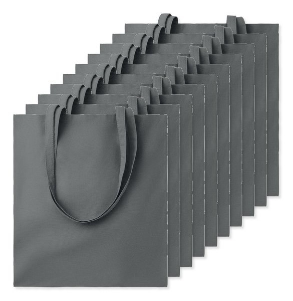 Förpackning med 100 GiftRetail MO9268 - COTTONEL COLOUR + Shopping väska 140 gr/m3