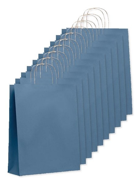 Förpackning med 10 GiftRetail MO6174 - PAPER TONE L Papperskasse Stor 90 gr/m²