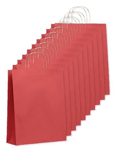 Förpackning med 100 GiftRetail MO6174 - PAPER TONE L Papperskasse Stor 90 gr/m²