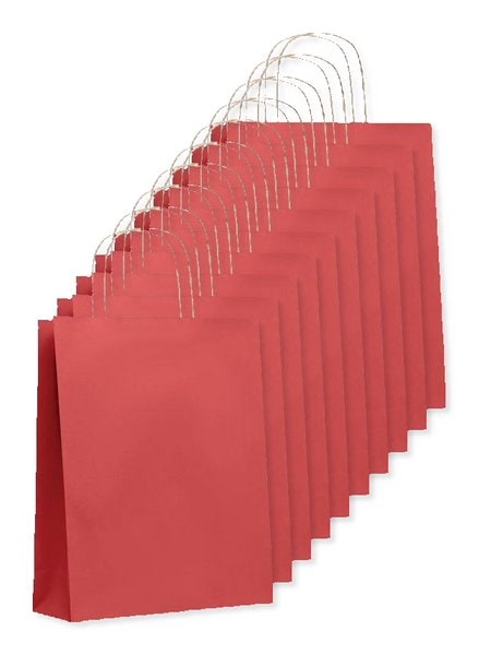 Förpackning med 10 GiftRetail MO6173 - PAPER TONE M Papperskasse Mellan 90 gr/m²