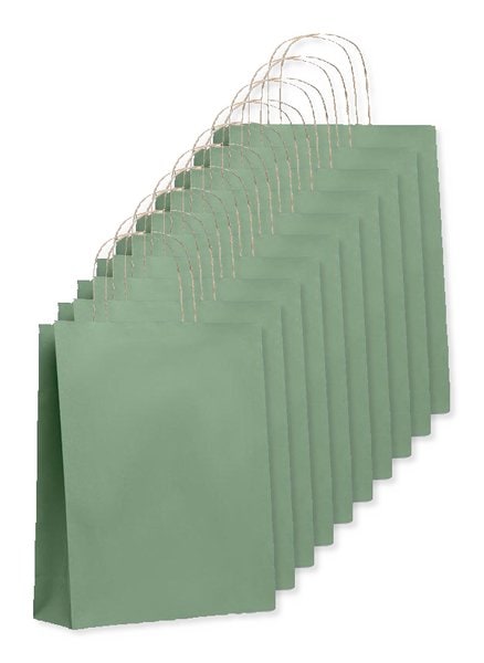Förpackning med 10 GiftRetail MO6173 - PAPER TONE M Papperskasse Mellan 90 gr/m²