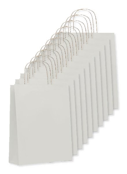 Förpackning med 100 GiftRetail MO6173 - PAPER TONE M Papperskasse Mellan 90 gr/m²