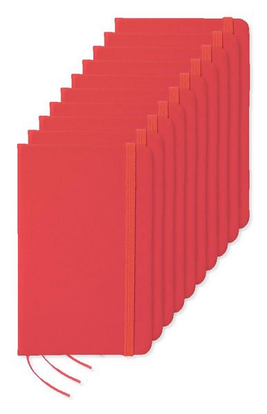 Pack of 100 GiftRetail MO1800 - NOTELUX Premium A6 Notebook with Hard PU Cover