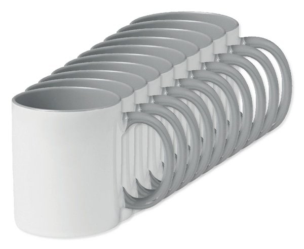 Förpackning med 100 GiftRetail MO8422 - SUBLIMCOLY Färgat sublime mugg