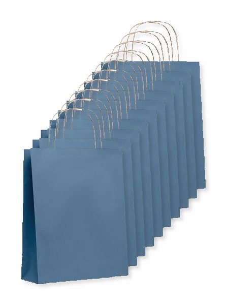 Förpackning med 10 GiftRetail MO6172 - PAPER TONE S Papperskasse Liten 90 gr/m²