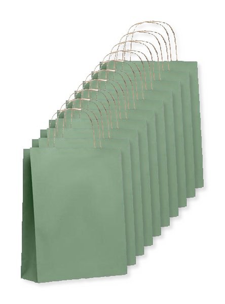 Förpackning med 100 GiftRetail MO6172 - PAPER TONE S Papperskasse Liten 90 gr/m²