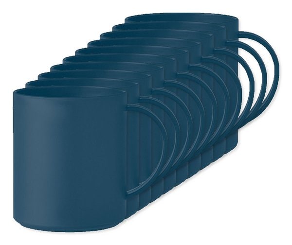 Förpackning med 100 GiftRetail MO6256 - MONDAY Mugg i PP 300ml