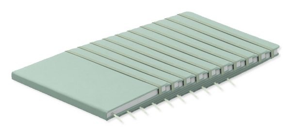 Pack of 10 GiftRetail AR1804 - ARCONOT A5 Hardcover Notebook with Elastic Strap