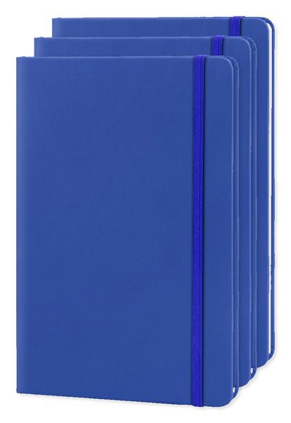 Förpackning med 30 Goya 30083 - A5 Anteckningsbok PU-omslag Elastisk Stängning 96 Sidor LUXE