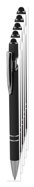 Pack of 5 Goya 37513RE - Recycled Aluminum Pen with Touch Pointer EVEN