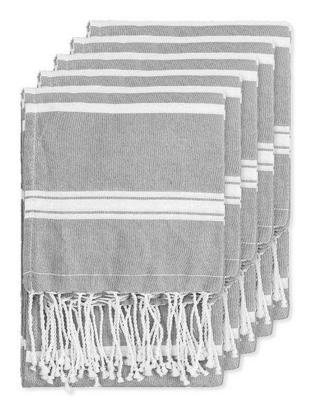 Förpackning med 5 Goya 39000 - Fouta Pareo Handduk 90x180 cm Bomull Polyester ZANZIBAR