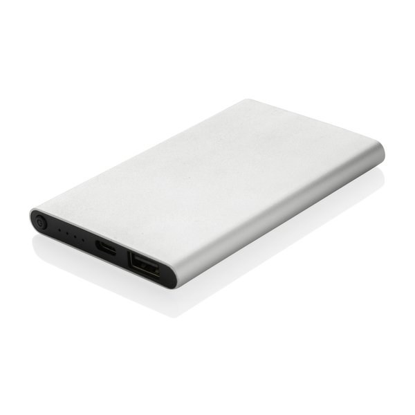 XD Collection P322.42 - 4.000mAh powerbank, type C, RCS återvunnen plast/aluminium