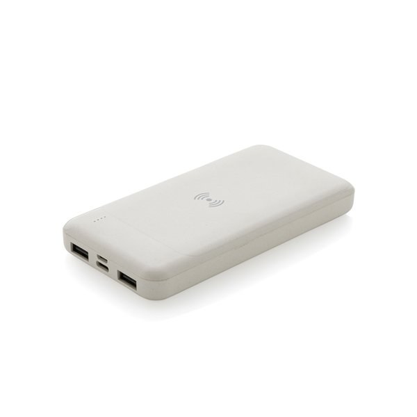 XD Collection P322.67 - Trådlös powerbank i återvunnen plast, RCS standard