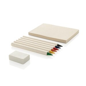 XD Collection P611.36 - Micki GRS infinity 6pc colouring pencil set with notepad