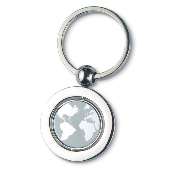 GLOBY Globe nyckelring i metall - GiftRetail KC6297