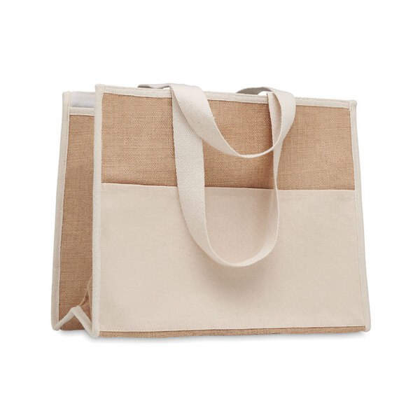 CAMPO DE GELI Jute och canvas kylväska - GiftRetail MO6160