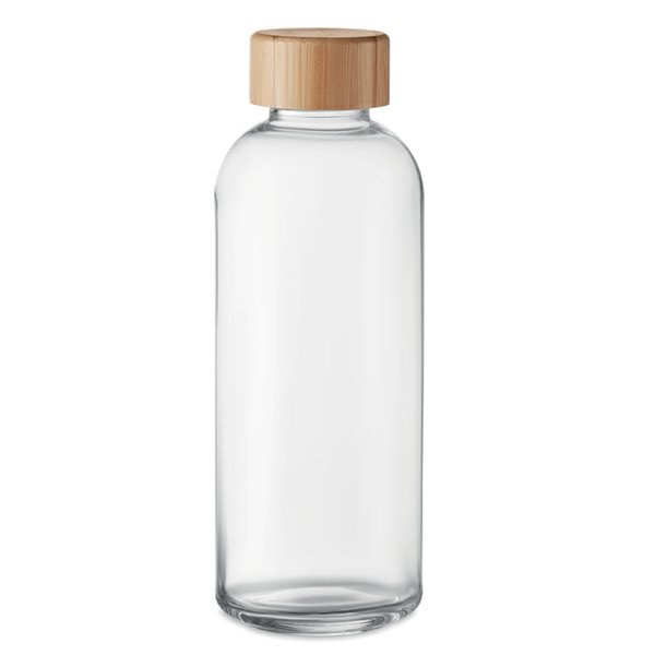 FRISIAN Glasflaska med bambulock 650ml - GiftRetail MO6426