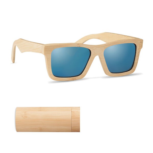 WANAKA Solglasögon och fodral i bambu - GiftRetail MO6454