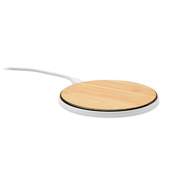 DESPAD + Trådlös laddare 10W i bambu - GiftRetail MO6563