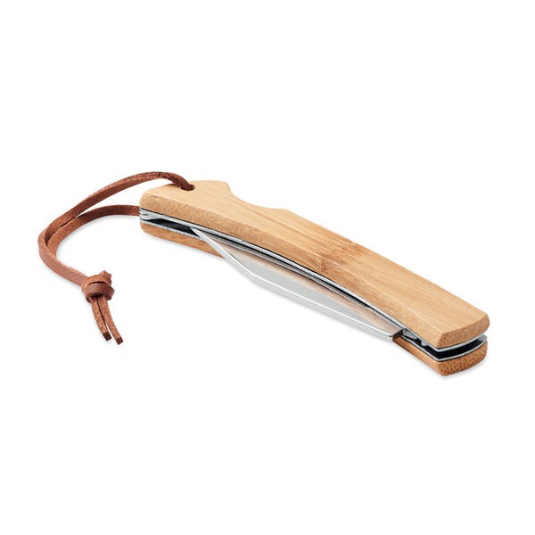 MANSAN Vikbar kniv i bambu - GiftRetail MO6623