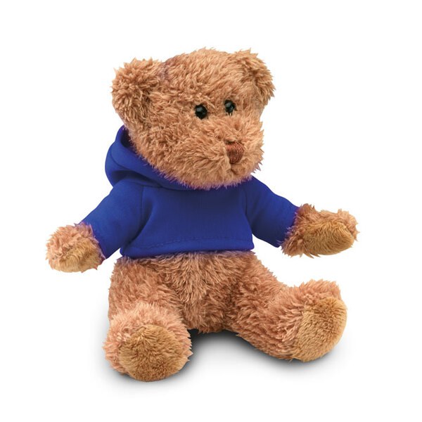JOHNNY Teddybjörn i plysch med tr - GiftRetail MO7375