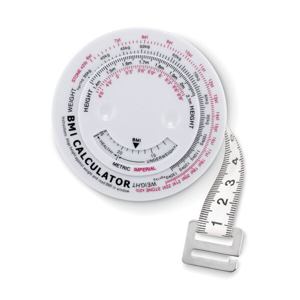 MEASURE IT BMI måttband - GiftRetail MO8983