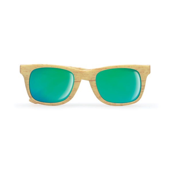 WOODIE Klassiska Solglasögon med Trälook och UV400 Skydd - GiftRetail MO9022