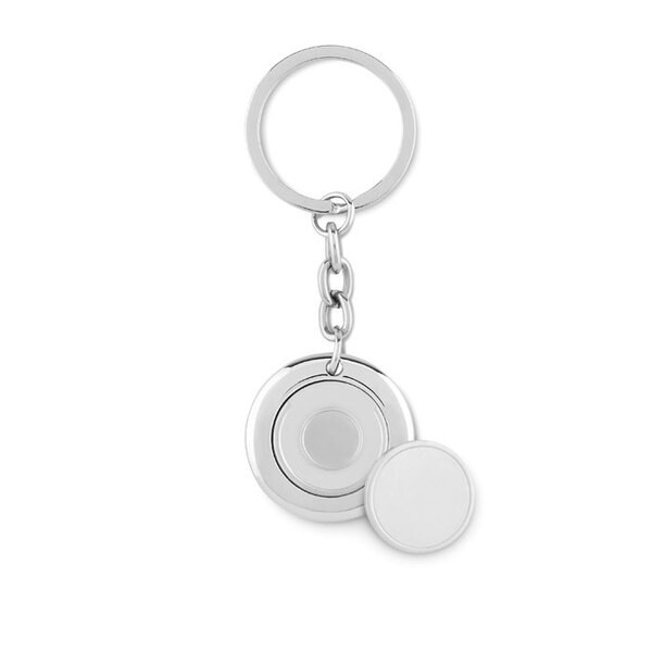 FLAT RING Nyckelring med polett - GiftRetail MO9289