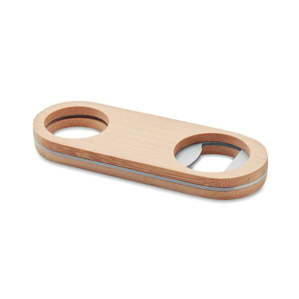 VALBAMPER Oval kapsylöppnare i bambu - GiftRetail MO9925