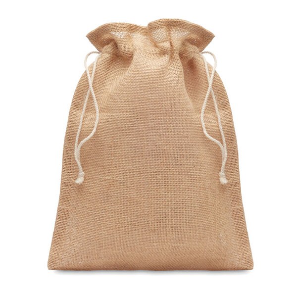 JUTE SMALL Presentpåse jute small - GiftRetail MO9928
