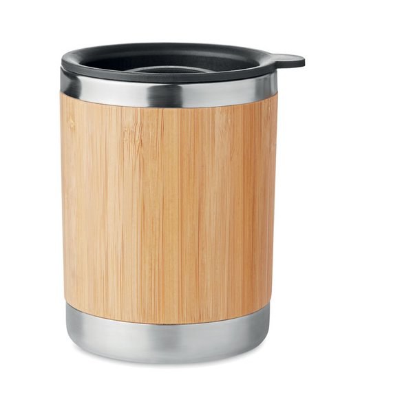 LOKKA Termosmugg rostfritt/bambu - GiftRetail MO9937