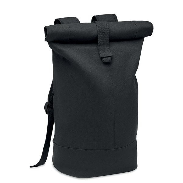 ZURICH ROLL Zurich Rolltop Washed Canvas Backpack with RPET Lining - GiftRetail MO6704
