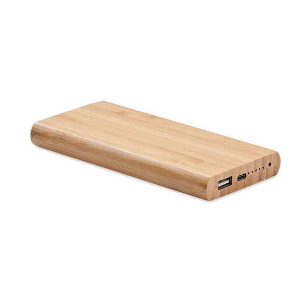 ARENA C 6000 mAh Powerbank i bambu - GiftRetail MO6815