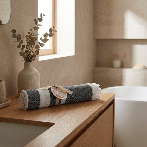 MAR SEAQUAL Eco-Friendly SEAQUAL® Recycled Hammam Towel 70x140cm - GiftRetail MO2057
