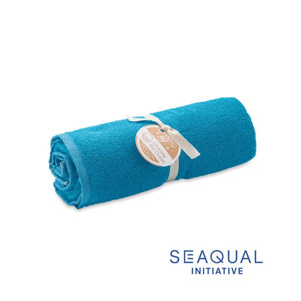 SAND SEAQUAL Eco-Friendly Recycled SEAQUAL® Beach Towel 70x140cm - GiftRetail MO2059