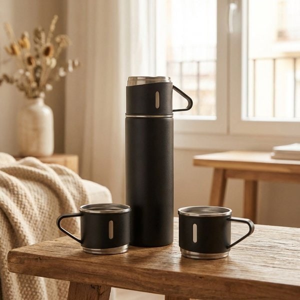 SHARM Set termo flaska och koppar - GiftRetail MO2116