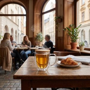 TIRAL Mugg i borosilikat dubbelvägg - GiftRetail MO2198