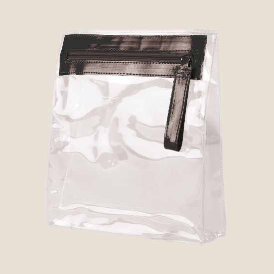 Goya 34026 - Transparent PVC-väska med dragkedja, 3 färger AGATHA