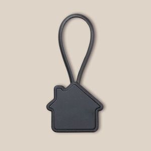 Goya 36035 - Aluminium Nyckelring Husform med Silikonband ROOF