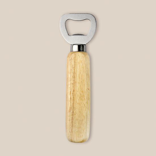 Goya 38042 - Rostfritt stål öppnare med trähandtag OAK