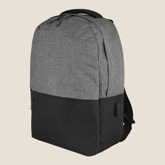 Polyester Backpack with Laptop Padding & USB CAMPUS
