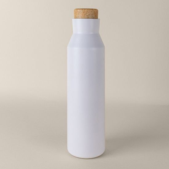 Goya 39536 - Rostfritt Stål Flaska 600ml Korkimitation Dubbelvägg MARCH