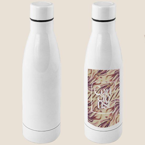 500 ml Dubbelväggig Flaska i Rostfritt Stål MILKSHAKE