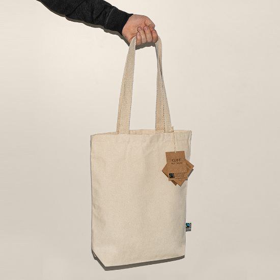 Fairtrade Cotton Bag with Long Handles CLIFF