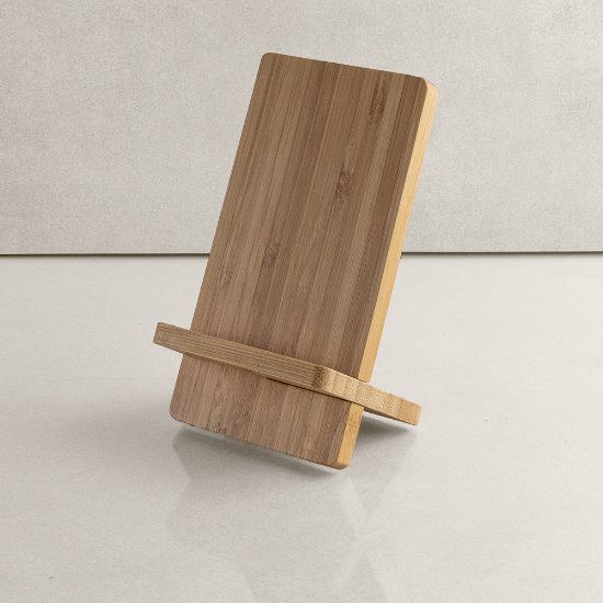 Goya 52521 - Bambu Telefonhållare med Trådlös Laddning KONGUR