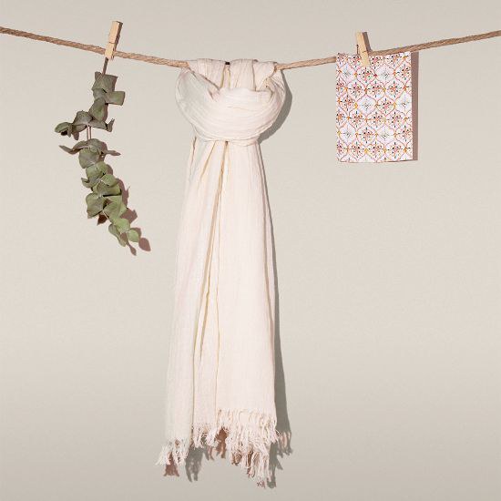 Goya 53003 - Fairtrade Pareo Foulard i Bomull 50x170cm CONIFER