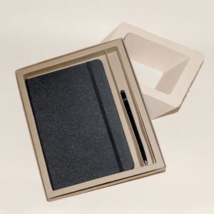 Goya 53586 - ECO Anteckningsbokset i RPET med Aluminiumspenna NIGHTFALL