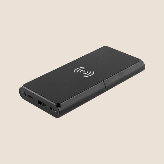 Goya 53565 - Återvunnen 10.000 mAh Powerbank med Trådlös Laddare MOKU