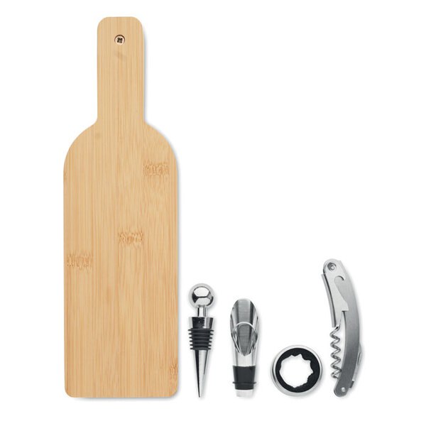 GiftRetail MO2381 - VINOVAULT SET Flasksformad vinset