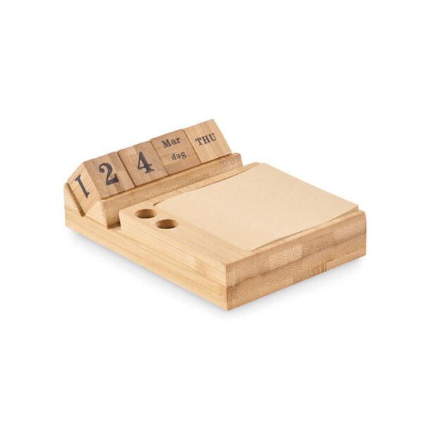 BOOTOP Skrivbordskalender i bambu